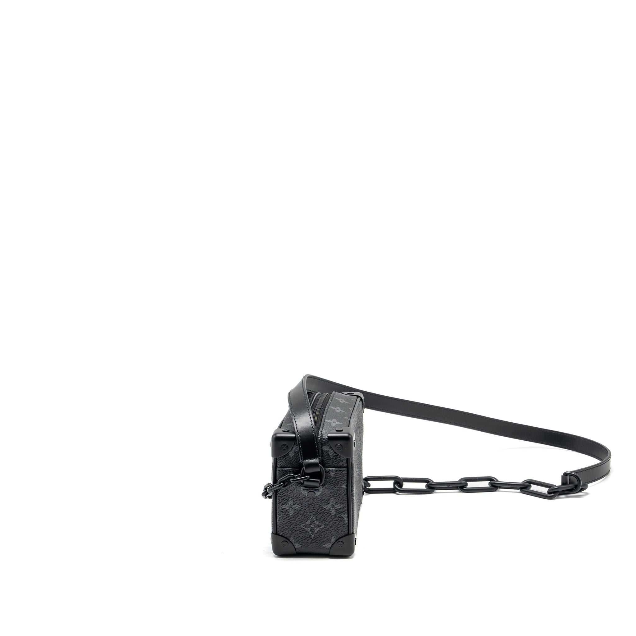 AAA Replica Louis Vuitton LV MINI SOFT TRUNK MONOGRAM ECLIPSE CANVAS BLACK HARDWARE