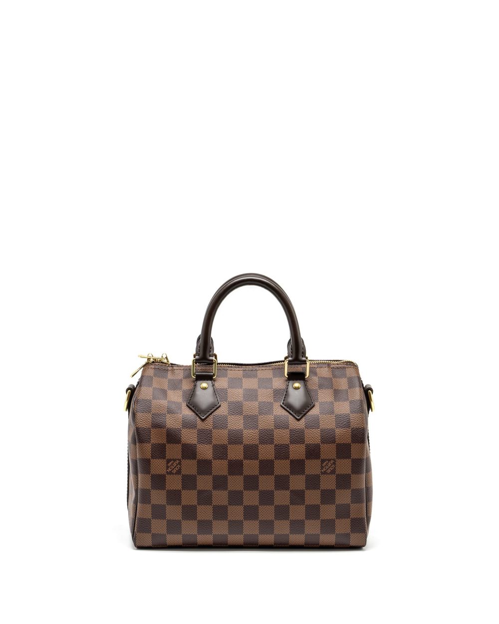 AAA Replica Louis Vuitton LV SPEEDY BANDOULIERE 25 DAMIER EBENE GHW