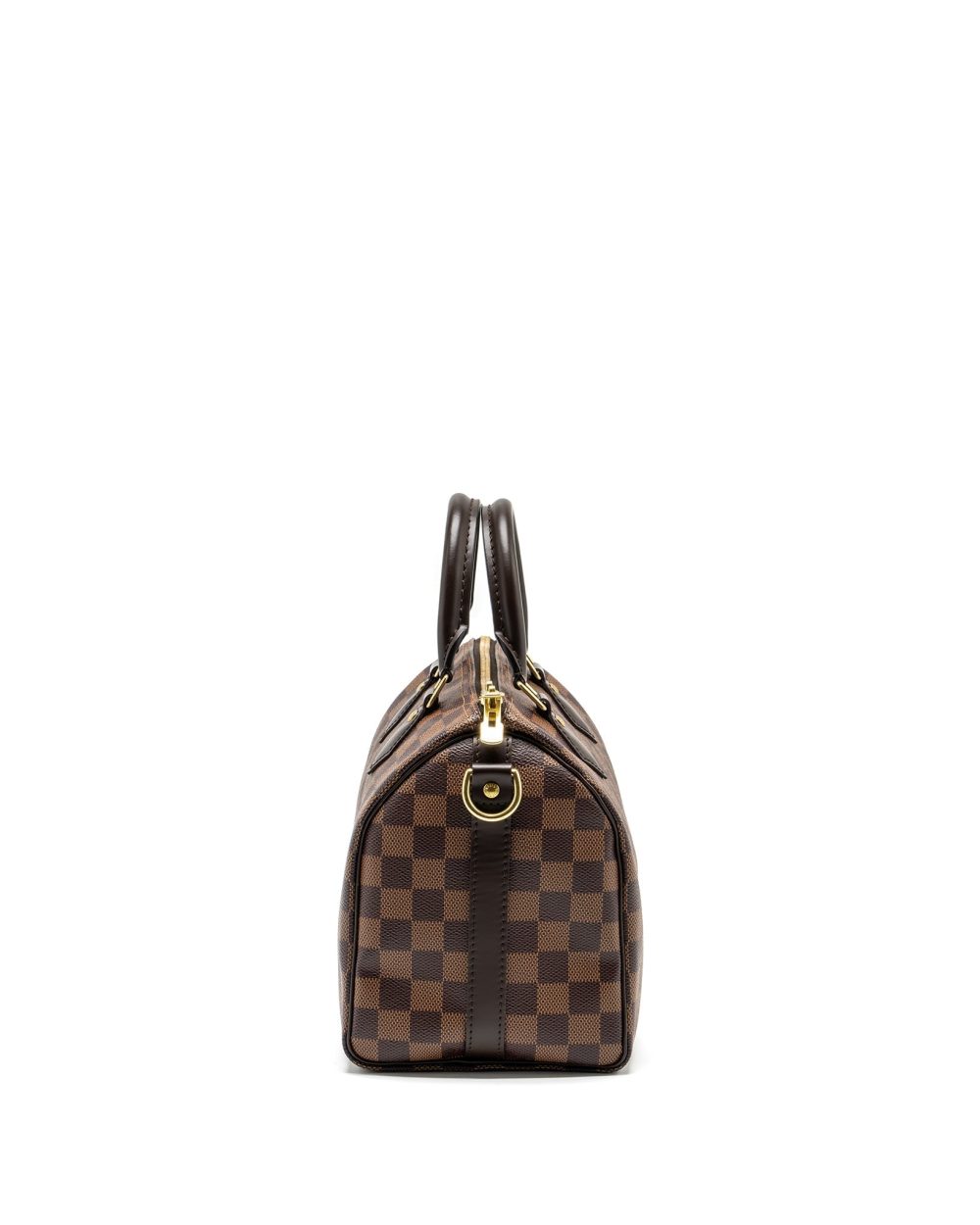 AAA Replica Louis Vuitton LV SPEEDY BANDOULIERE 25 DAMIER EBENE GHW