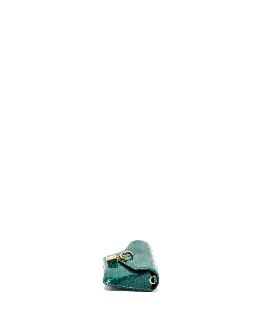 AAA Replica Louis Vuitton LV PADLOCK ON STRAP CROCODILE BRILLANT GREEN GHW
