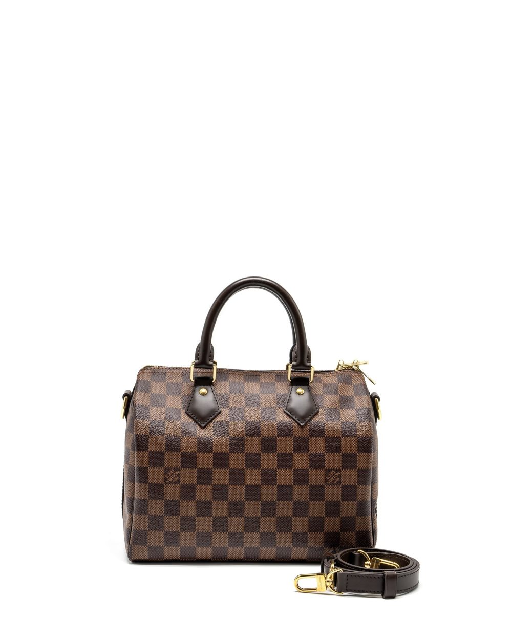 AAA Replica Louis Vuitton LV SPEEDY BANDOULIERE 25 DAMIER EBENE GHW