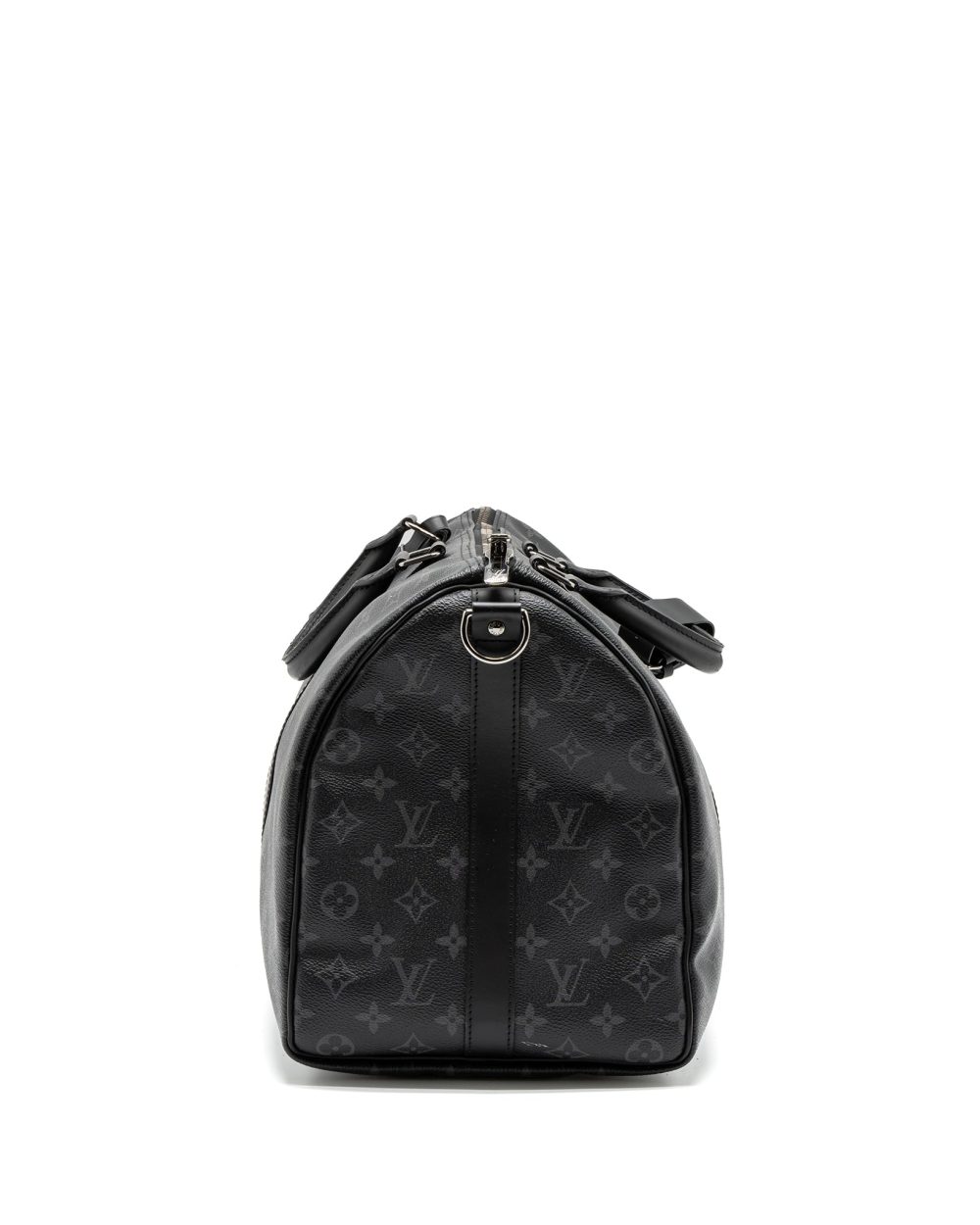 AAA Replica Louis Vuitton LV Keepall Bandoulière 45 Monogram Eclipse Canvas SHW