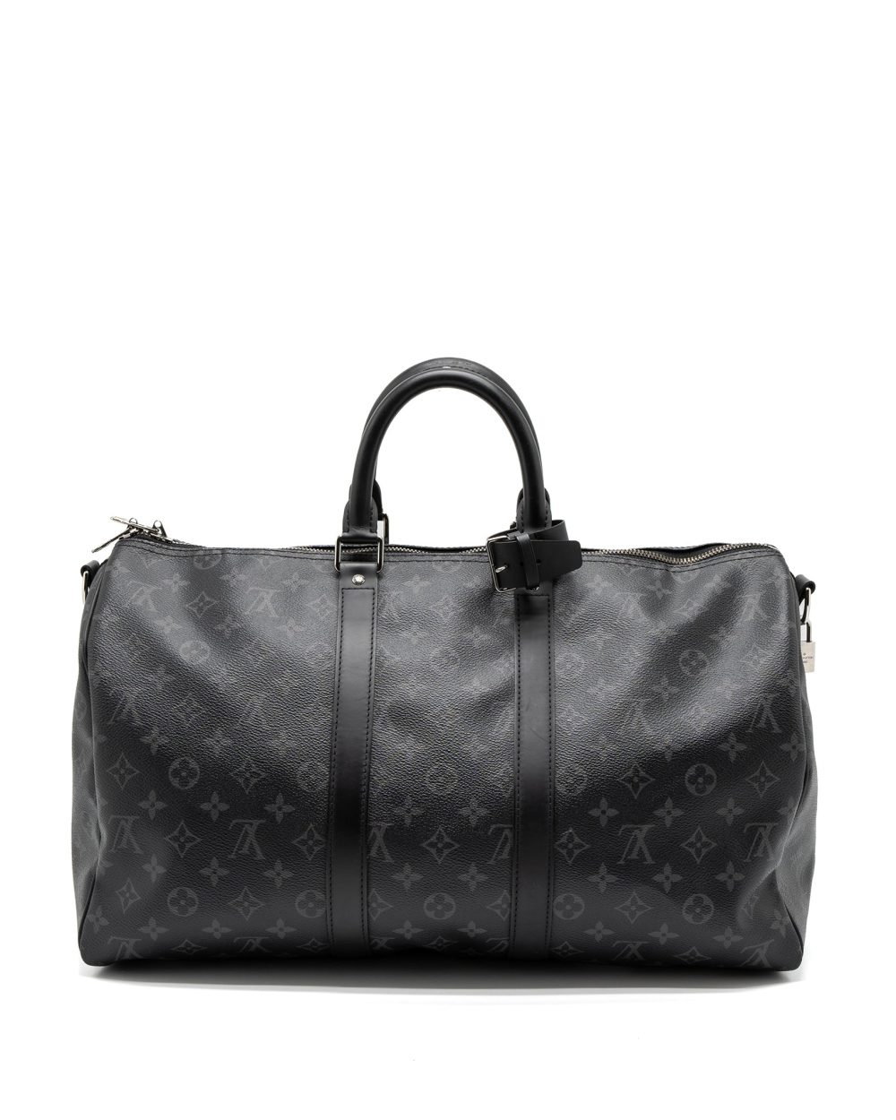 AAA Replica Louis Vuitton LV Keepall Bandoulière 45 Monogram Eclipse Canvas SHW