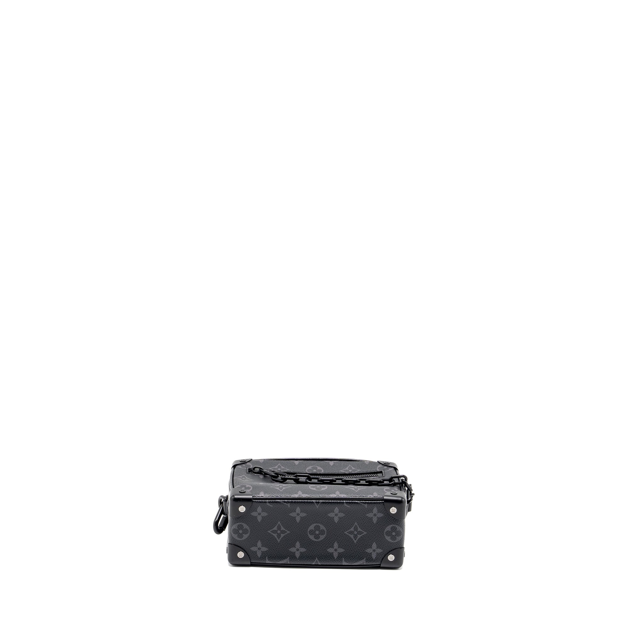 AAA Replica Louis Vuitton LV MINI SOFT TRUNK MONOGRAM ECLIPSE BLACK HARDWARE