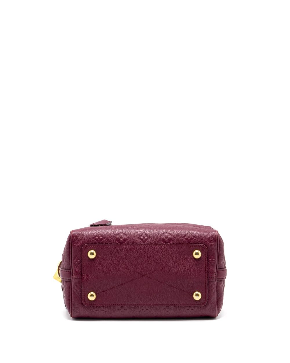 AAA Replica Louis Vuitton LV SPEEDY 25 BANDOULIERE MONOGRAM EMPREINTE PURPLE GHW