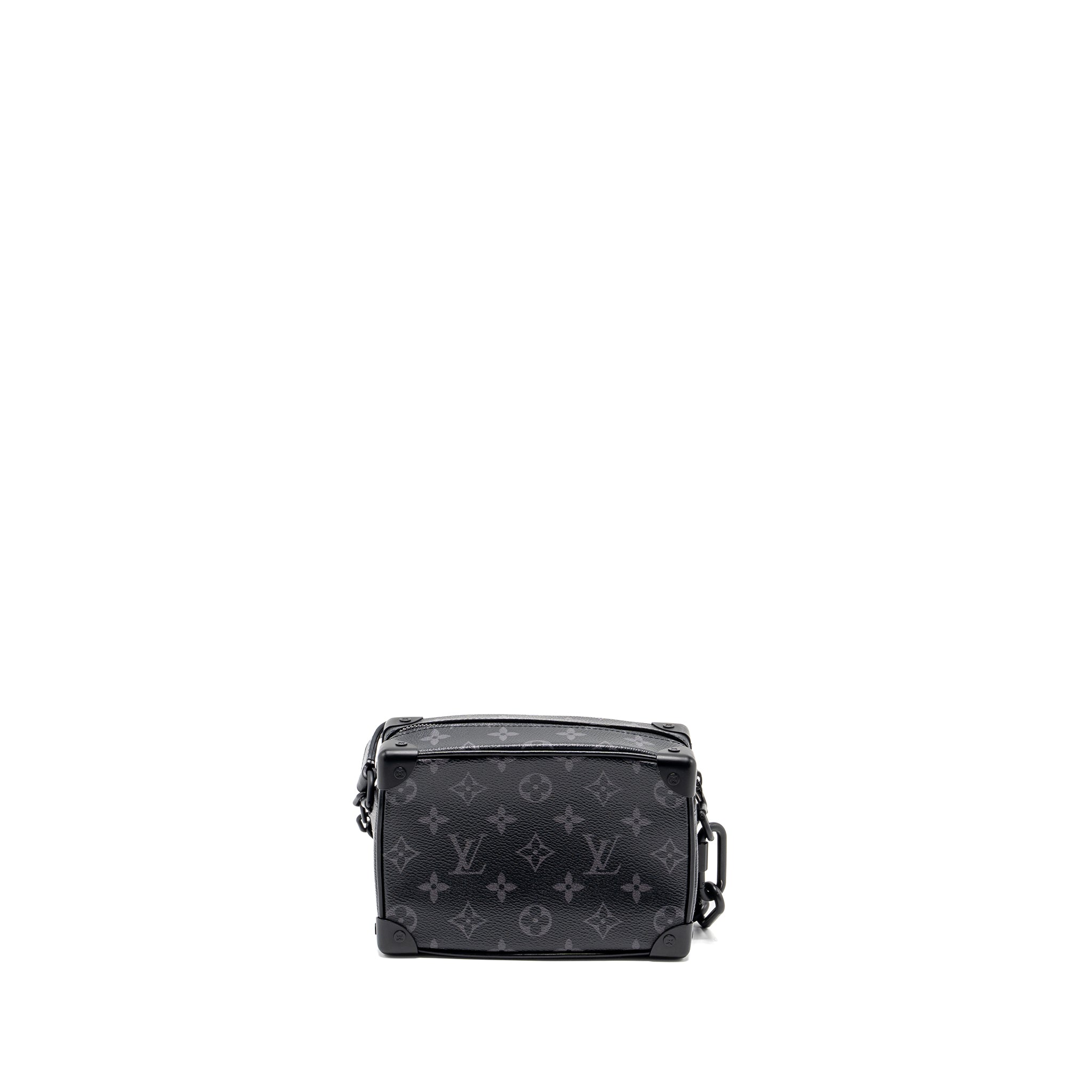 AAA Replica Louis Vuitton LV MINI SOFT TRUNK MONOGRAM ECLIPSE BLACK HARDWARE