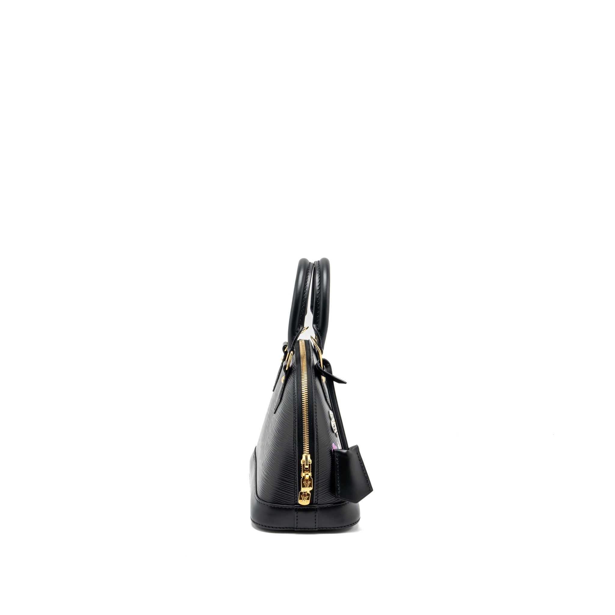 AAA Replica Louis Vuitton LV ALMA BB BLOOMING FLOWERS LIMITED EDITION EPI BLACK/MULTICOLOUR GHW