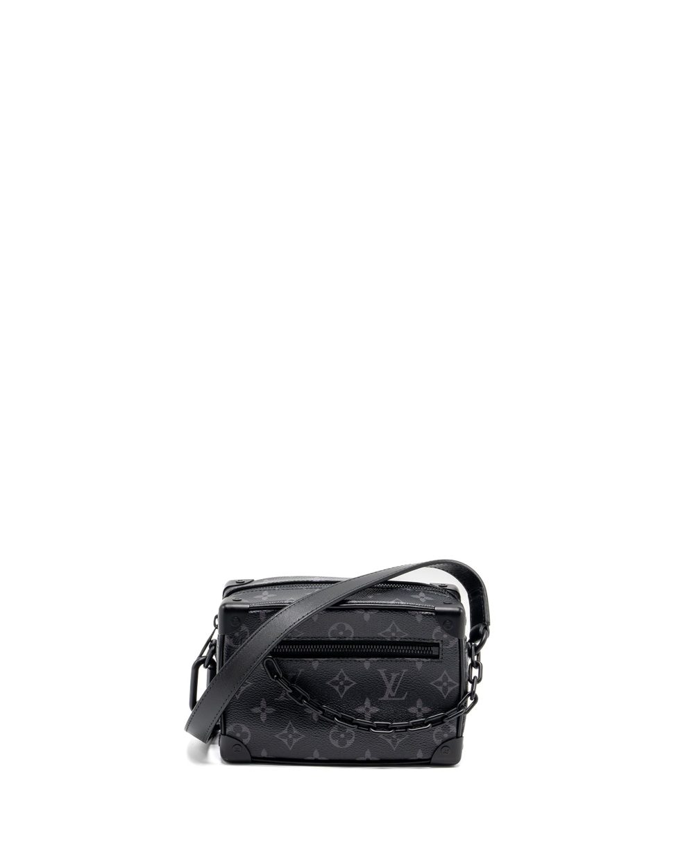 AAA Replica Louis Vuitton LV MINI SOFT TRUNK MONOGRAM ECLIPSE BLACK HARDWARE