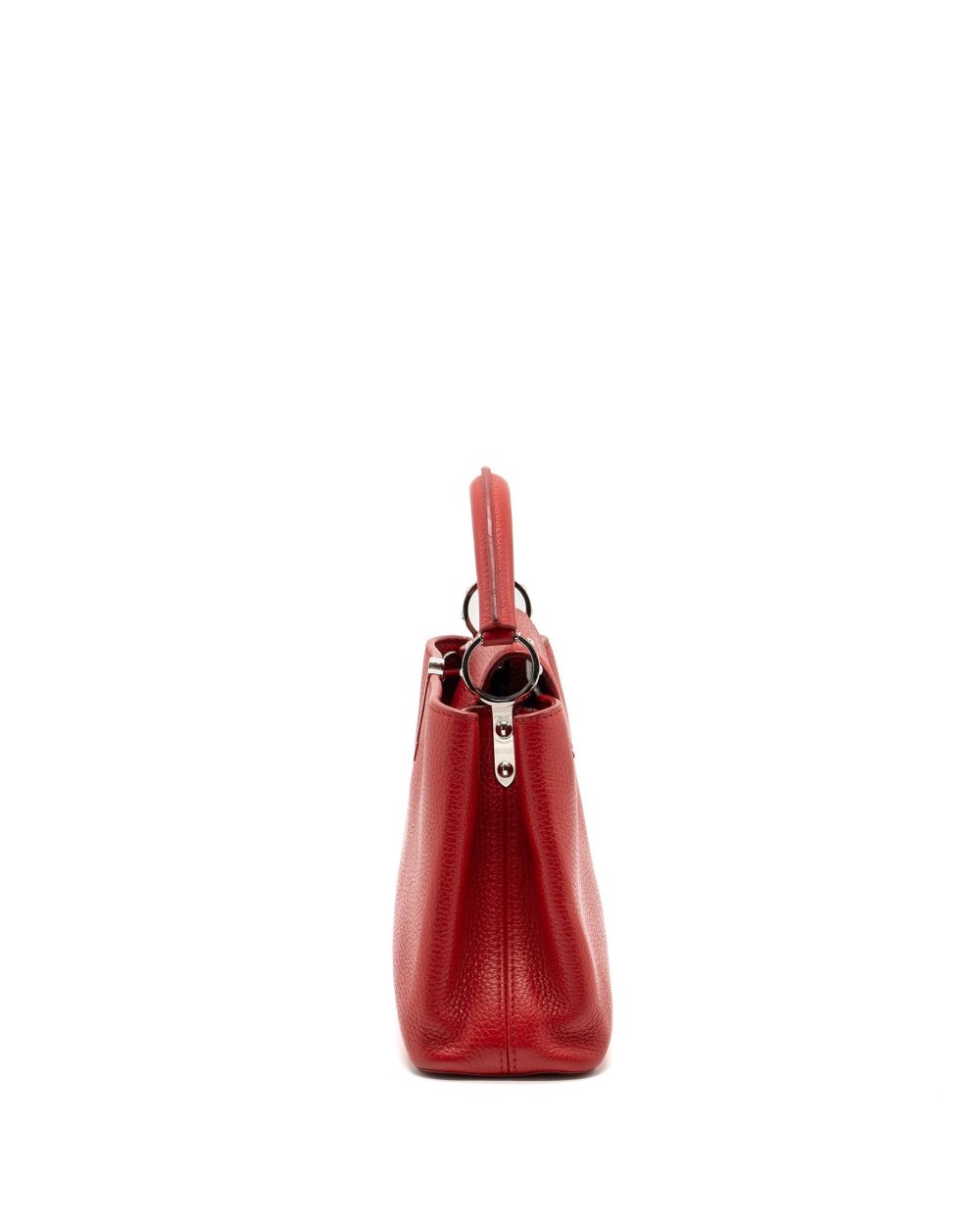 AAA Replica Louis Vuitton LV CAPUCINES BB TAURILLON RED GHW
