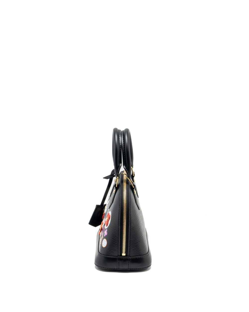 AAA Replica Louis Vuitton LV ALMA BB BLOOMING FLOWERS LIMITED EDITION EPI BLACK/MULTICOLOUR GHW