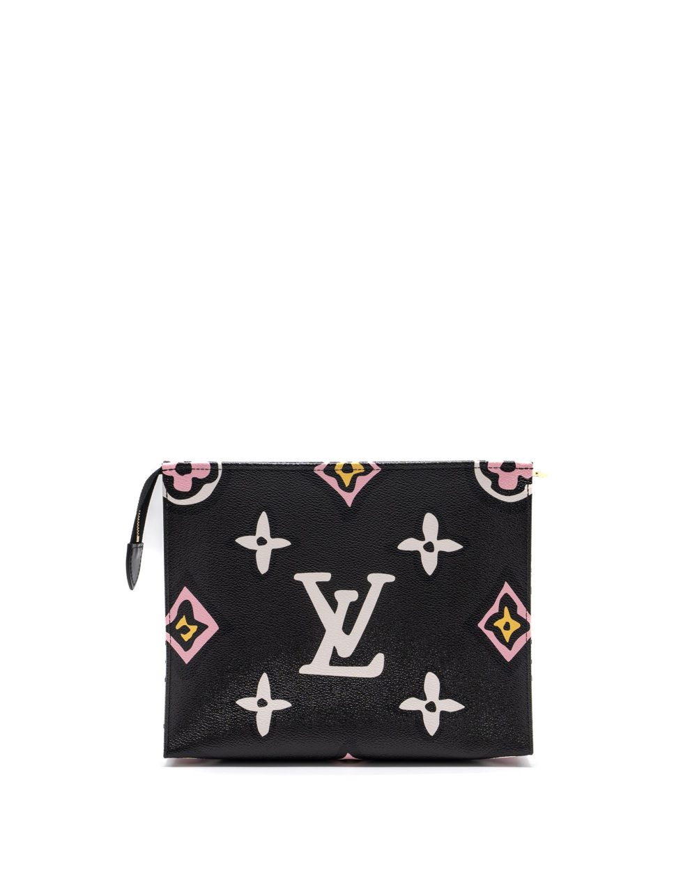 AAA Replica Louis Vuitton LV WILD AT HEART TOILETRY POCHETTE CANVAS BLACK / WHITE/ PINK GHW