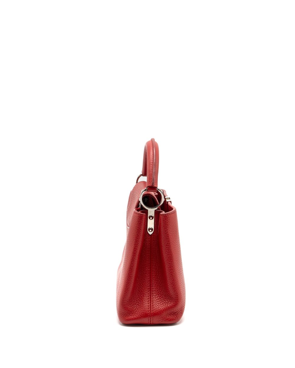 AAA Replica Louis Vuitton LV CAPUCINES BB TAURILLON RED GHW