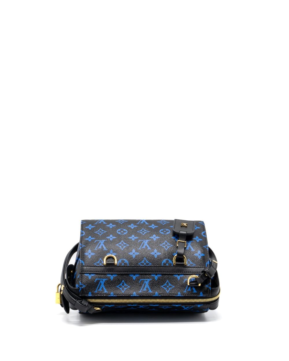 AAA Replica Louis Vuitton LV SPEEDY AMAZON COLOURED MONOGRAM CANVAS BLUE/BLACK GHW