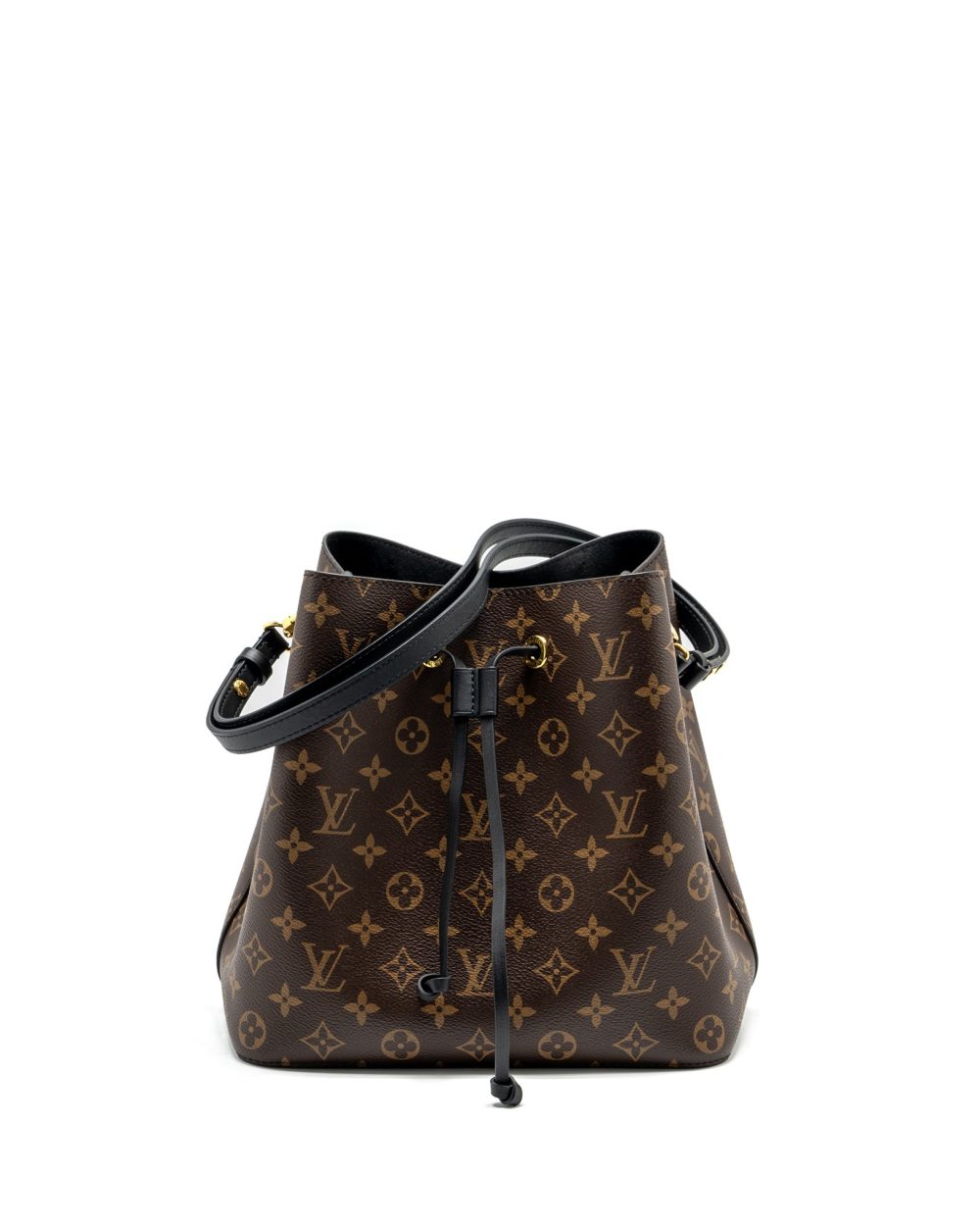 AAA Replica Louis Vuitton LV NEONOE MONOGRAM CANVAS BLACK GHW