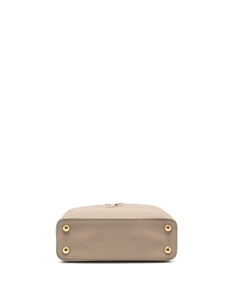 AAA Replica Louis Vuitton LV CAPUCINES BB TAURILLON GALET GHW