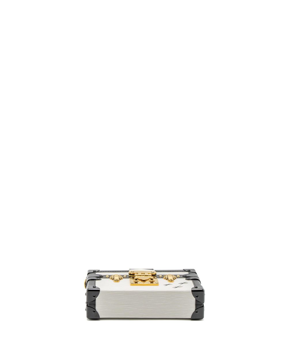 AAA Replica Louis Vuitton LV PETIT MALLE EPI WHITE/BLACK GHW