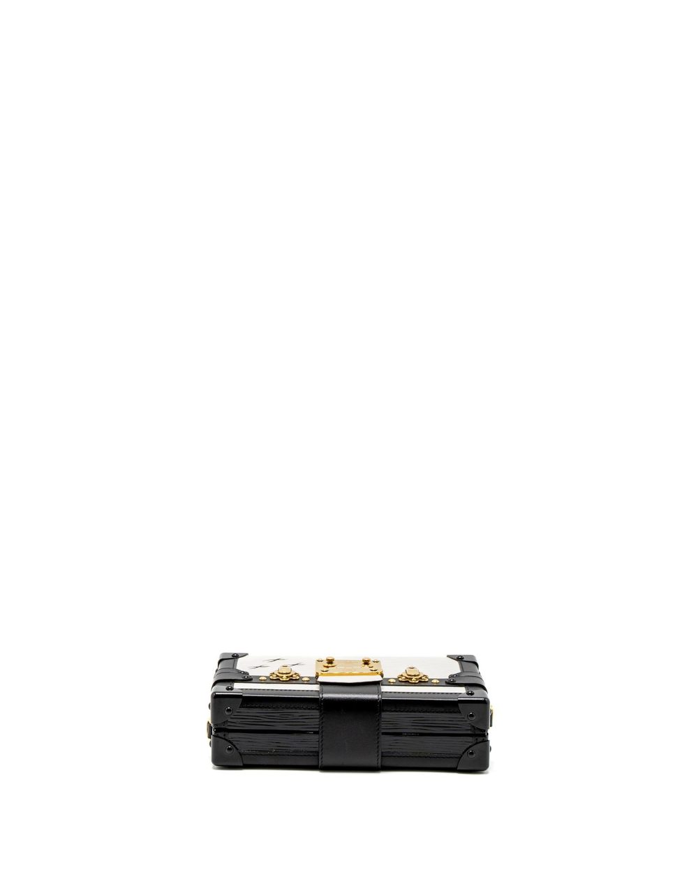 AAA Replica Louis Vuitton LV PETIT MALLE EPI WHITE/BLACK GHW
