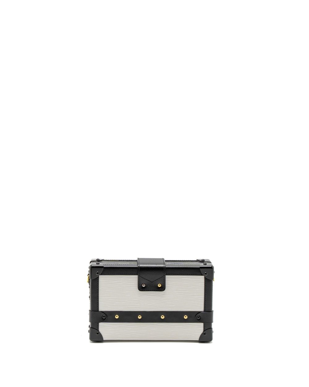 AAA Replica Louis Vuitton LV PETIT MALLE EPI WHITE/BLACK GHW