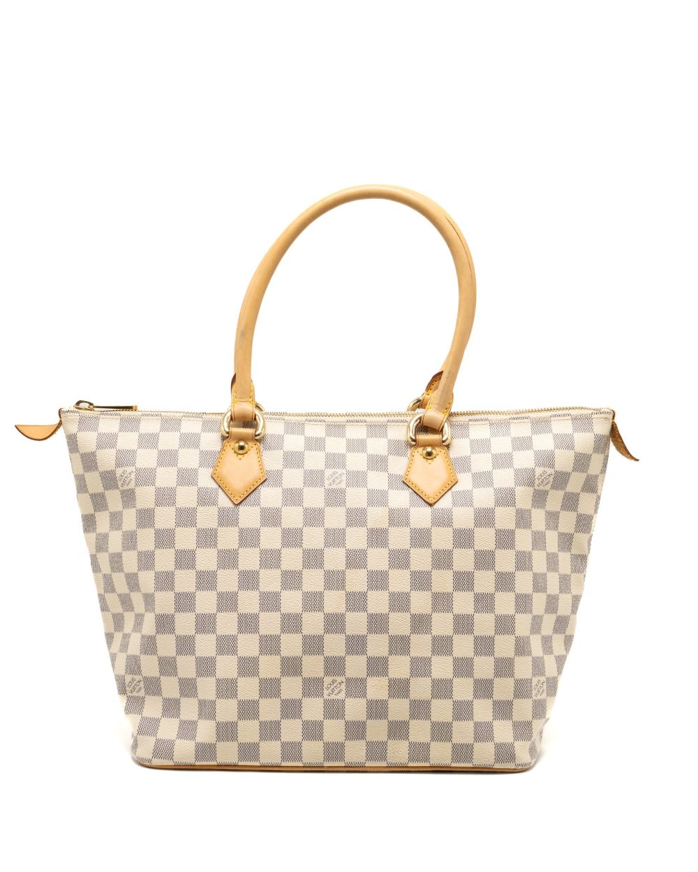 AAA Replica Louis Vuitton LV SALEYA MM DAMIER AZUR CANVAS GHW