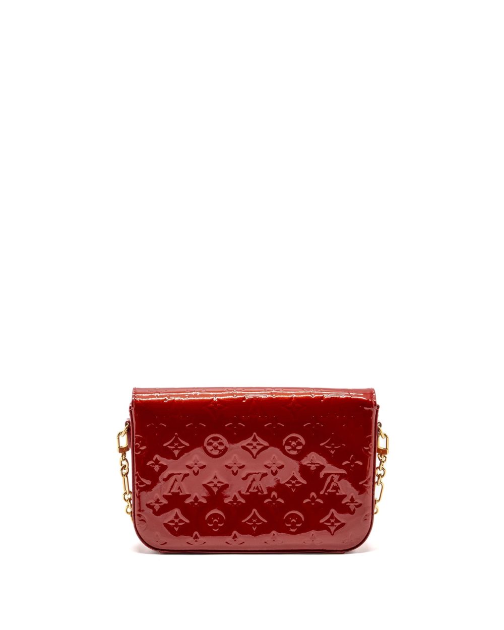 AAA Replica Louis Vuitton LV FLAP SHOULDER EVENING BAG PATENT LEATHER RED GHW