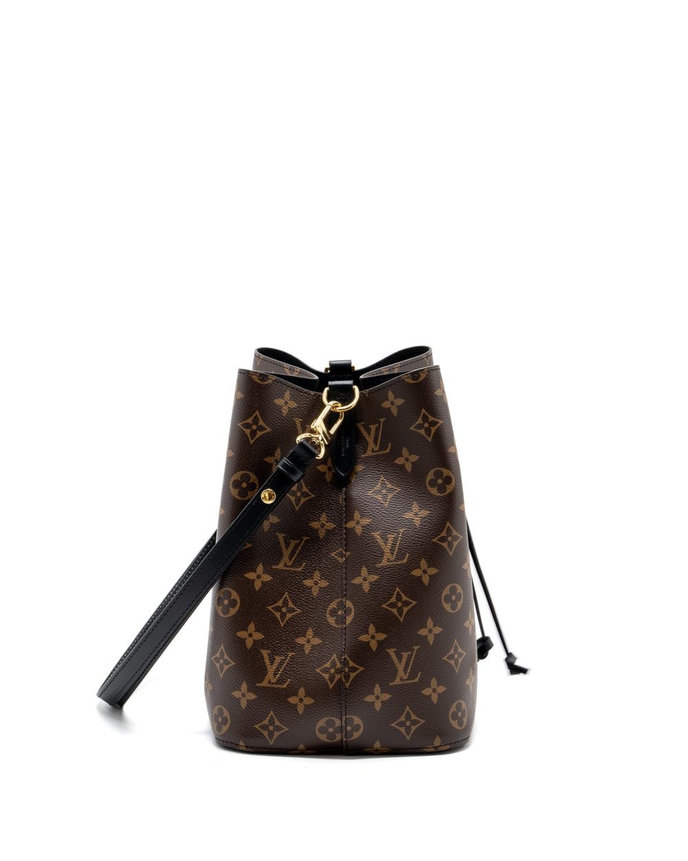 AAA Replica Louis Vuitton LV NEONOE MONOGRAM CANVAS BLACK GHW (NEW VERSION)