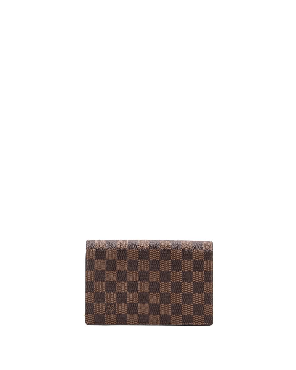 AAA Replica Louis Vuitton LV VAVIN CHAIN WALLET DAMIER EBENE/BLACK GHW (NEW VERSION)
