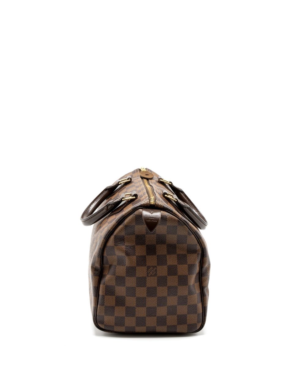 AAA Replica Louis Vuitton LV SPEEDY 30 DAMIER EBENE CANVAS GHW