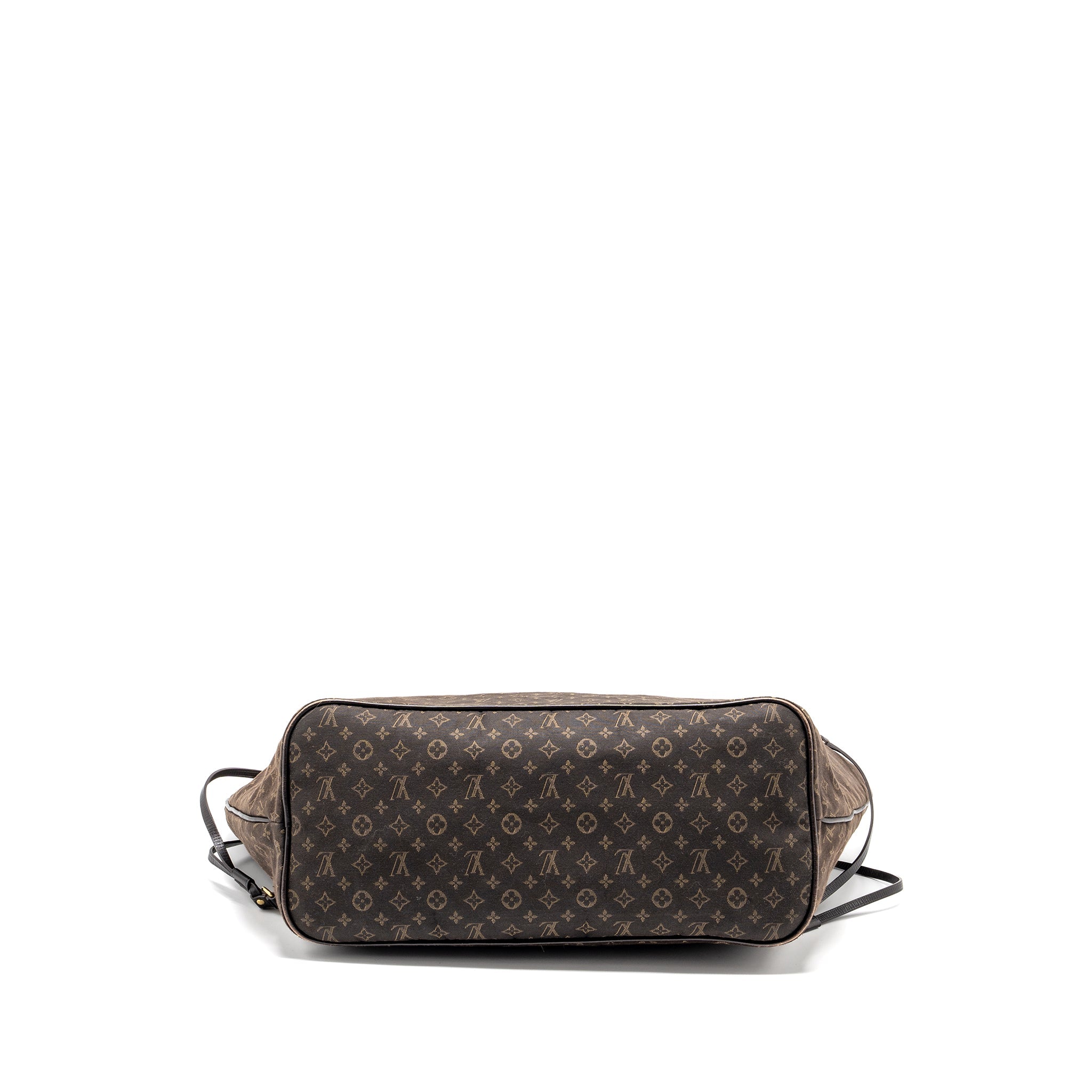 AAA Replica Louis Vuitton LV VINTAGE NEVERFULL MM FABRIC DARK BROWN GHW