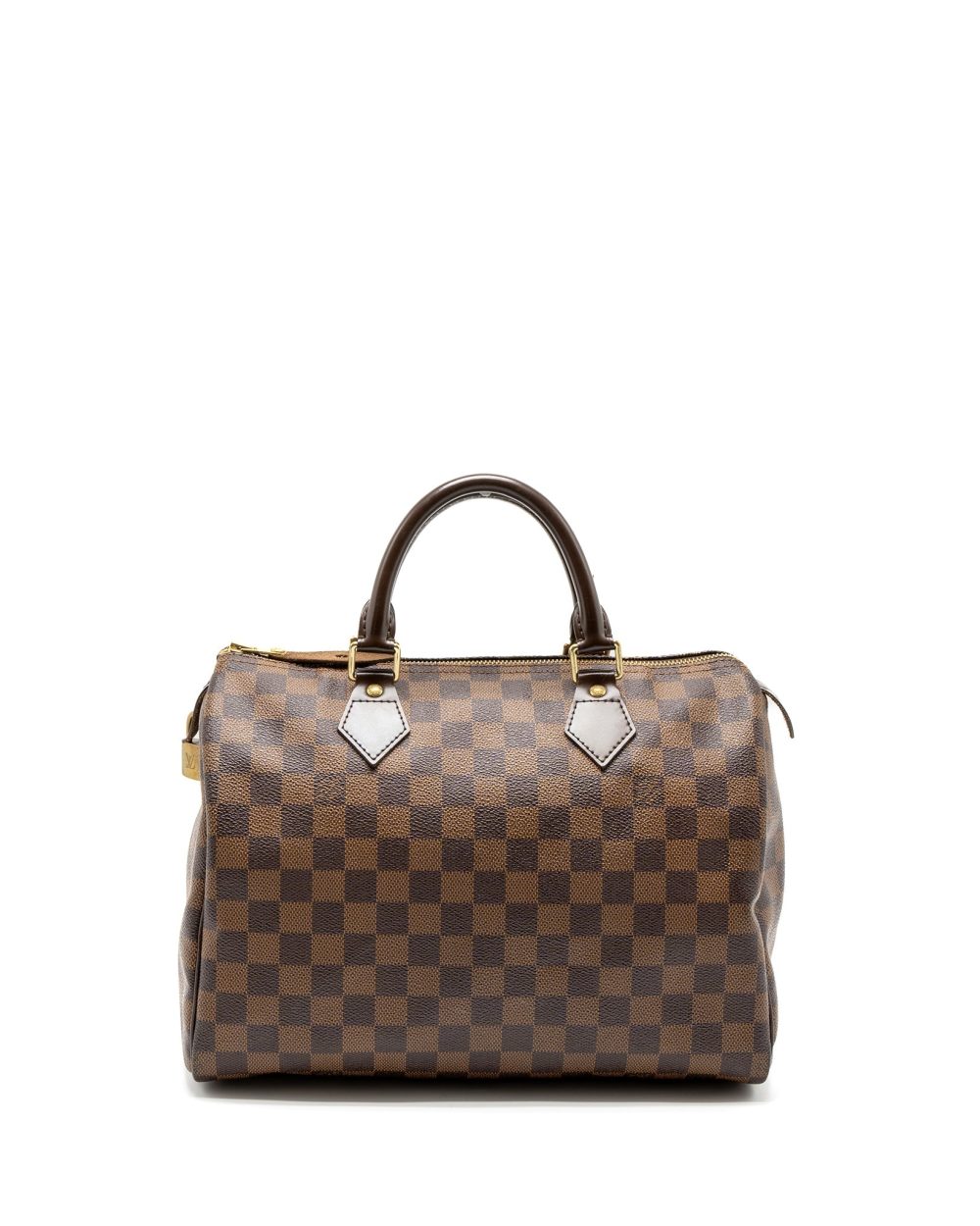 AAA Replica Louis Vuitton LV SPEEDY 30 DAMIER EBENE CANVAS GHW