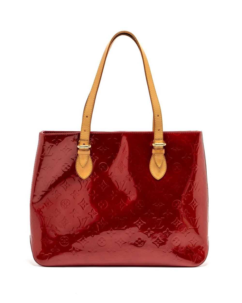 AAA Replica Louis Vuitton LV ZIP TOTE BAG PATENT RED GHW