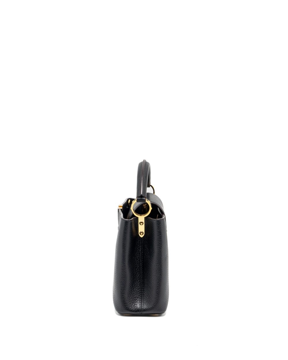 AAA Replica Louis Vuitton LV CAPUCINES BB TAURILLON CALFSKIN BLACK GHW