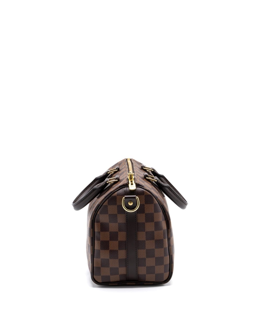 AAA Replica Louis Vuitton LV SPEEDY BANDOULIERE 25 DAMIER EBENE CANVAS GHW(NEW VERSION)
