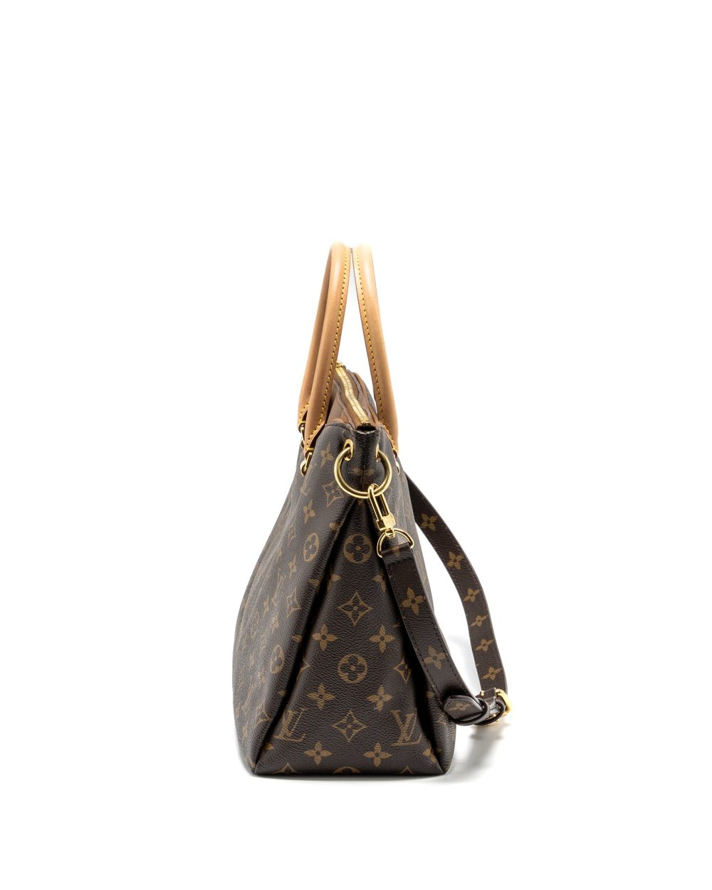 AAA Replica Louis Vuitton LV PALLAS TOTE BAG MONOGRAM CANVAS BROWN GHW