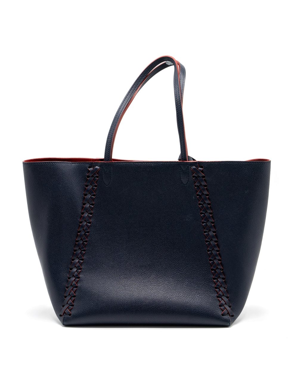 AAA Replica Louis Vuitton LV LOCK ME TOTE BAG CALFSKIN NAVY SHW