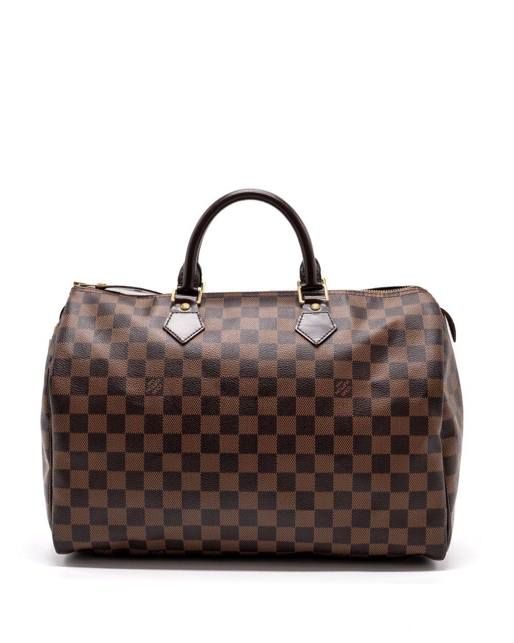 AAA Replica Louis Vuitton LV SPEEDY 35 DAMIER EBENE GHW