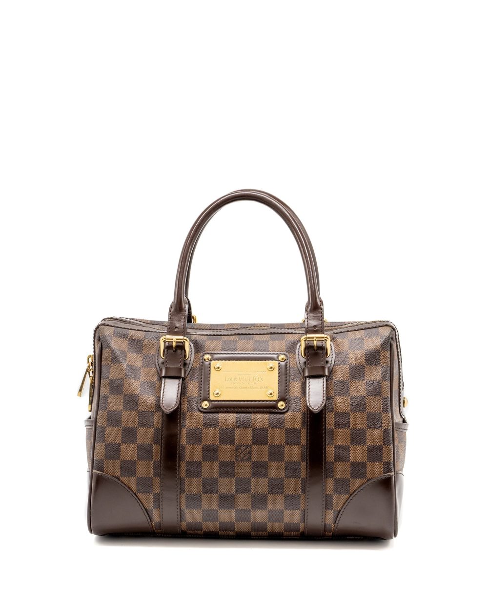 AAA Replica Louis Vuitton LV BERKELEY BAG DAMIER EBENE GHW
