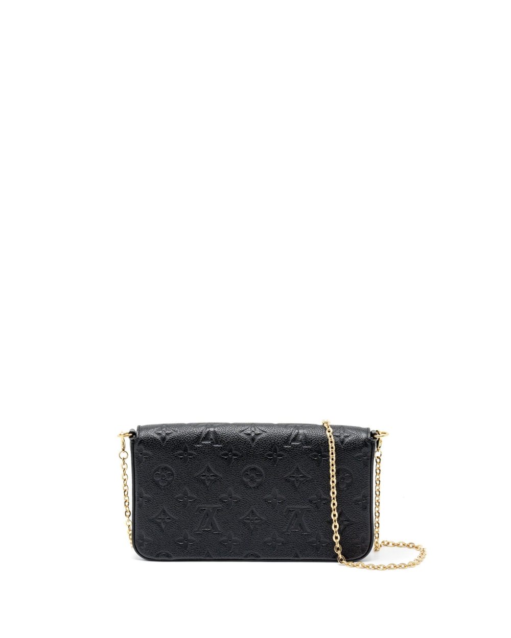 AAA Replica Louis Vuitton LV FELICIE POCHETTE MONOGRAM EMPREINTE BLACK GHW