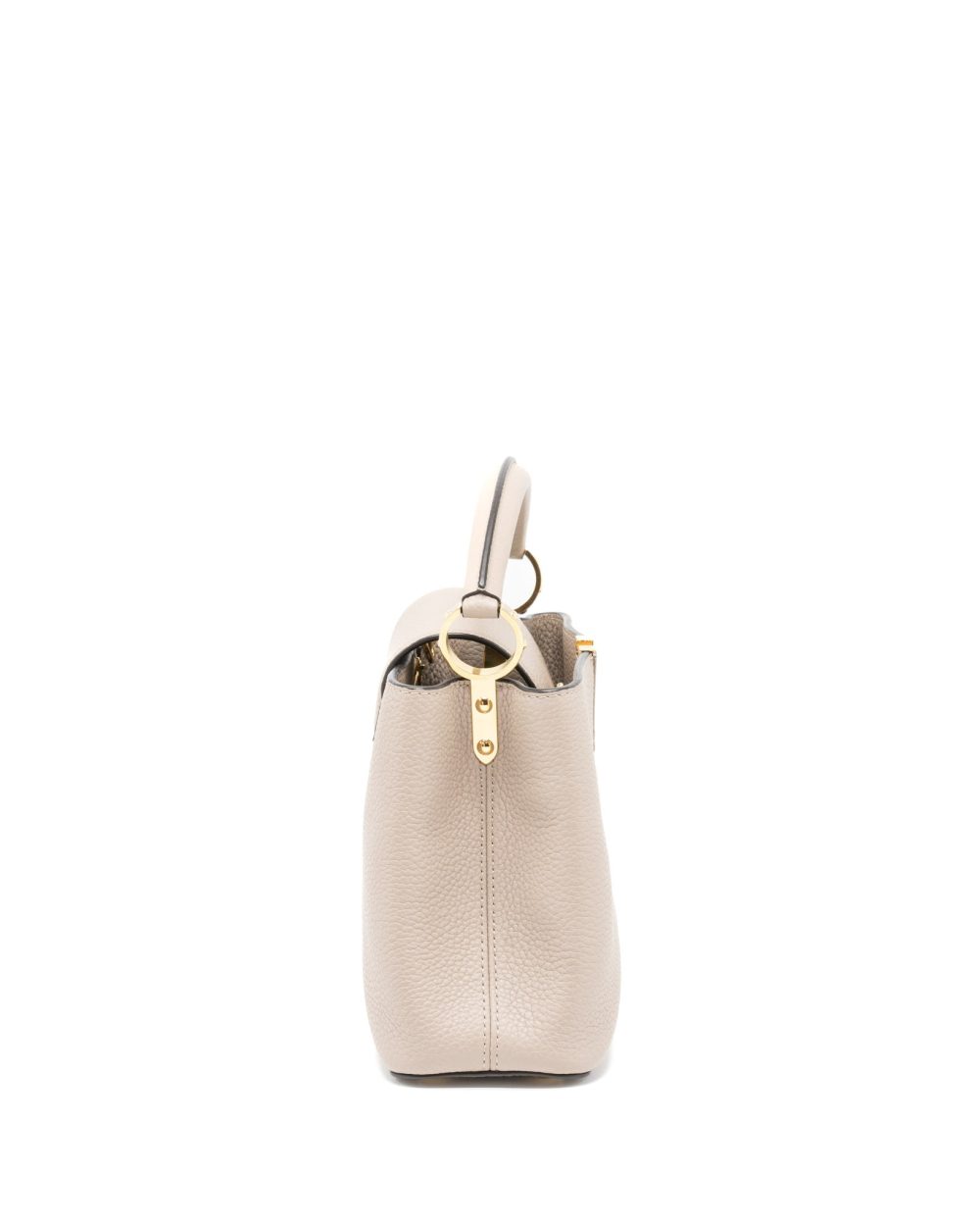 AAA Replica Louis Vuitton LV CAPUCINES BB TAURILLON GALET GHW
