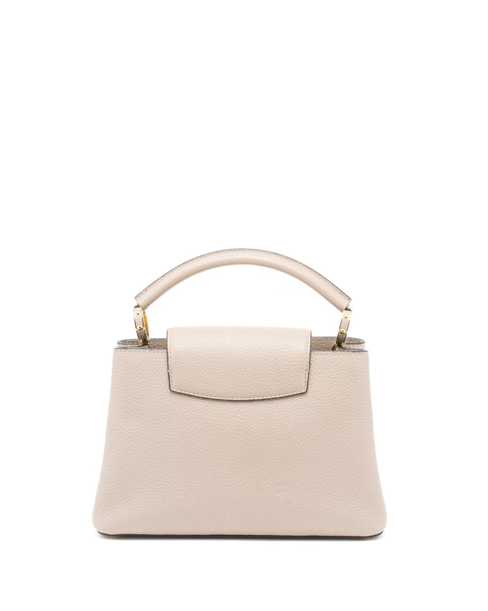 AAA Replica Louis Vuitton LV CAPUCINES BB TAURILLON GALET GHW