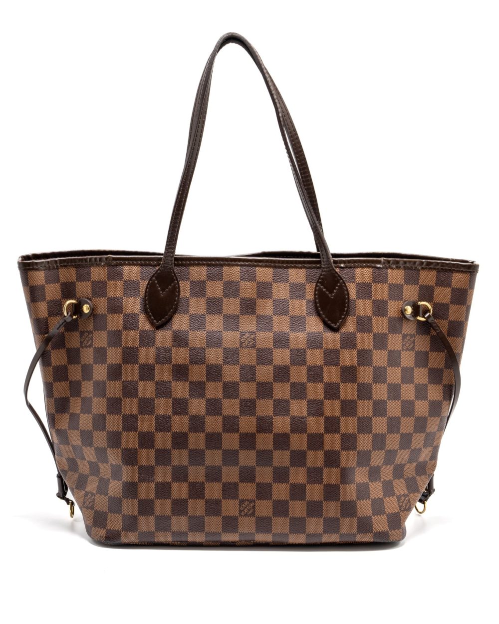 AAA Replica Louis Vuitton LV NEVERFULL MM DENIER EBENE CANVAS GHW
