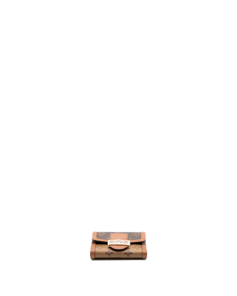 AAA Replica Louis Vuitton LV DAUPHINE COMPACT WALLET MONOGRAM CANVAS GHW