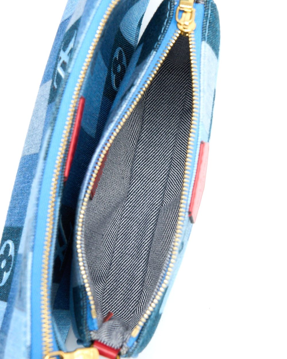 AAA Replica Louis Vuitton LV PATCHWORK MULTI-POCHETTE ACCESSOIRES BAG MONOGRAM DENIM GHW