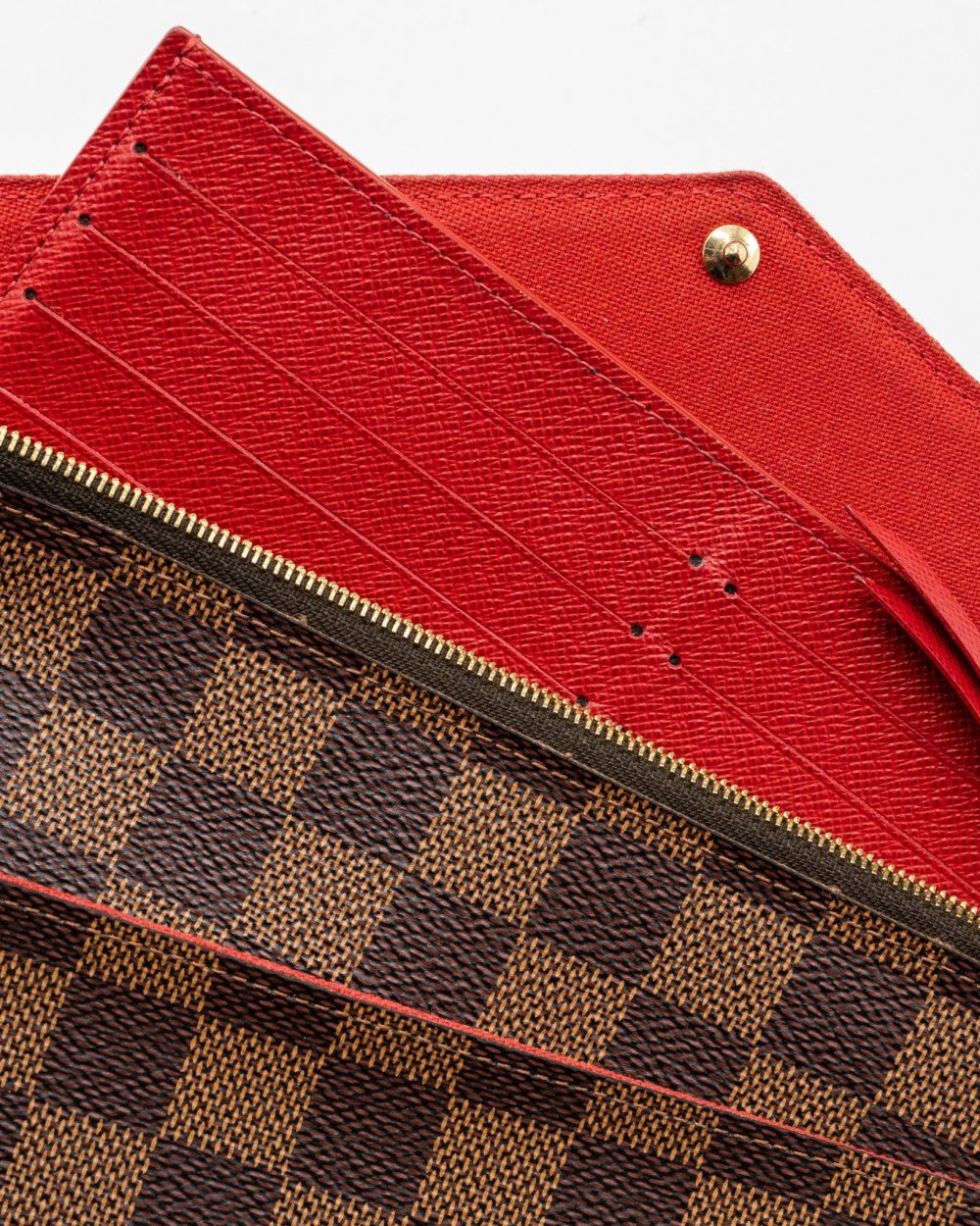 AAA Replica Louis Vuitton LV FELICIE POCHETTE DAMIER EBÈNE CANVAS GHW