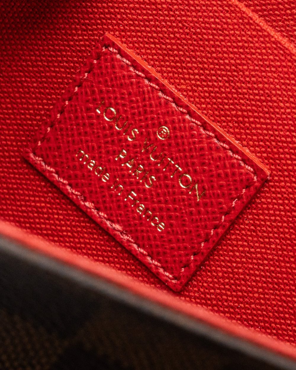AAA Replica Louis Vuitton LV FELICIE POCHETTE DAMIER EBÈNE CANVAS GHW