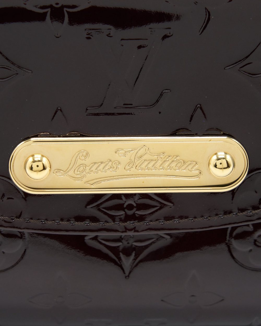 AAA Replica Louis Vuitton LV SUNSET BOULEVARDE PATENT DARK RED GHW