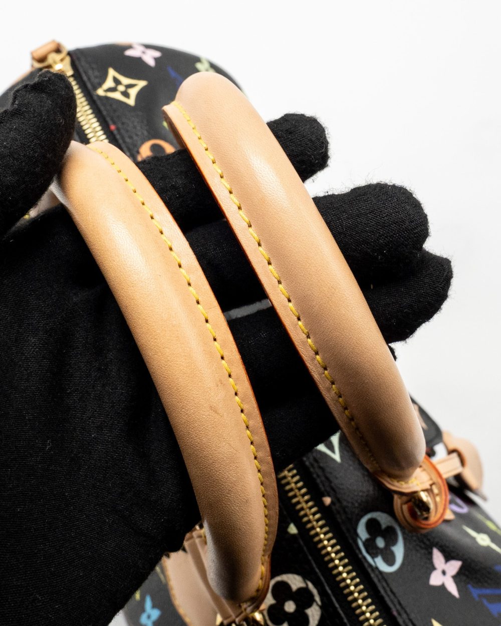 AAA Replica Louis Vuitton LV X TAKASHI MURAKAMI SPEEDY 30 LIMITED EDITION MULTICOLOURED MONOGRAM CANVAS BLACK GHW