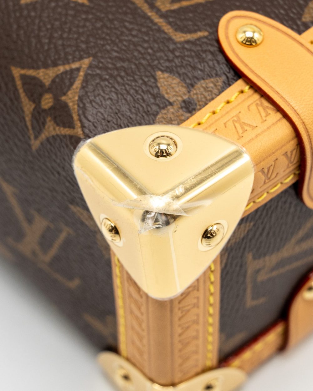 AAA Replica Louis Vuitton LV SIDE TRUNK MM MONOGRAM CANVAS GHW