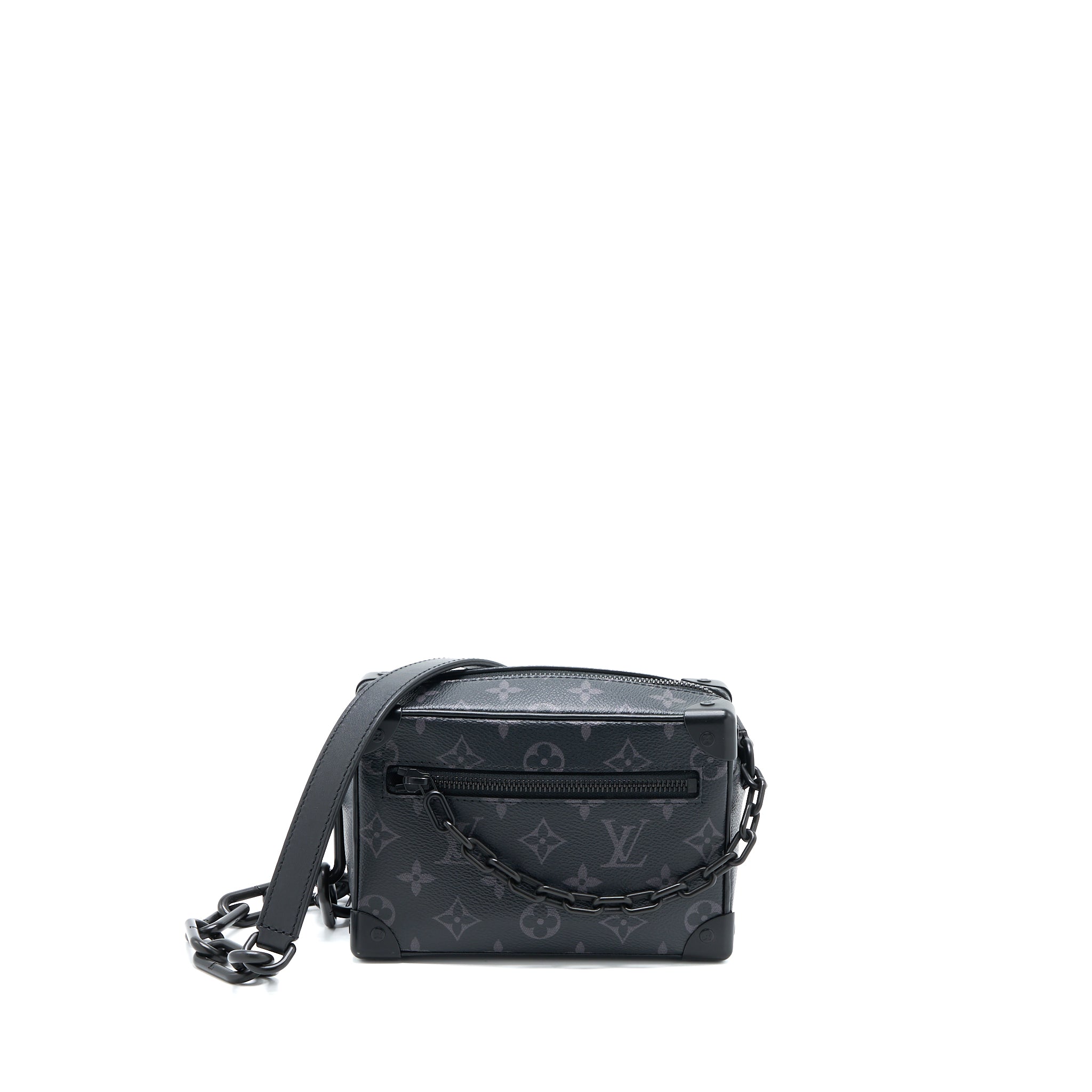 AAA Replica Louis Vuitton LV MINI SOFT TRUNK MONOGRAM ECLIPSE CANVAS MATTE-BLACK HARDWARE
