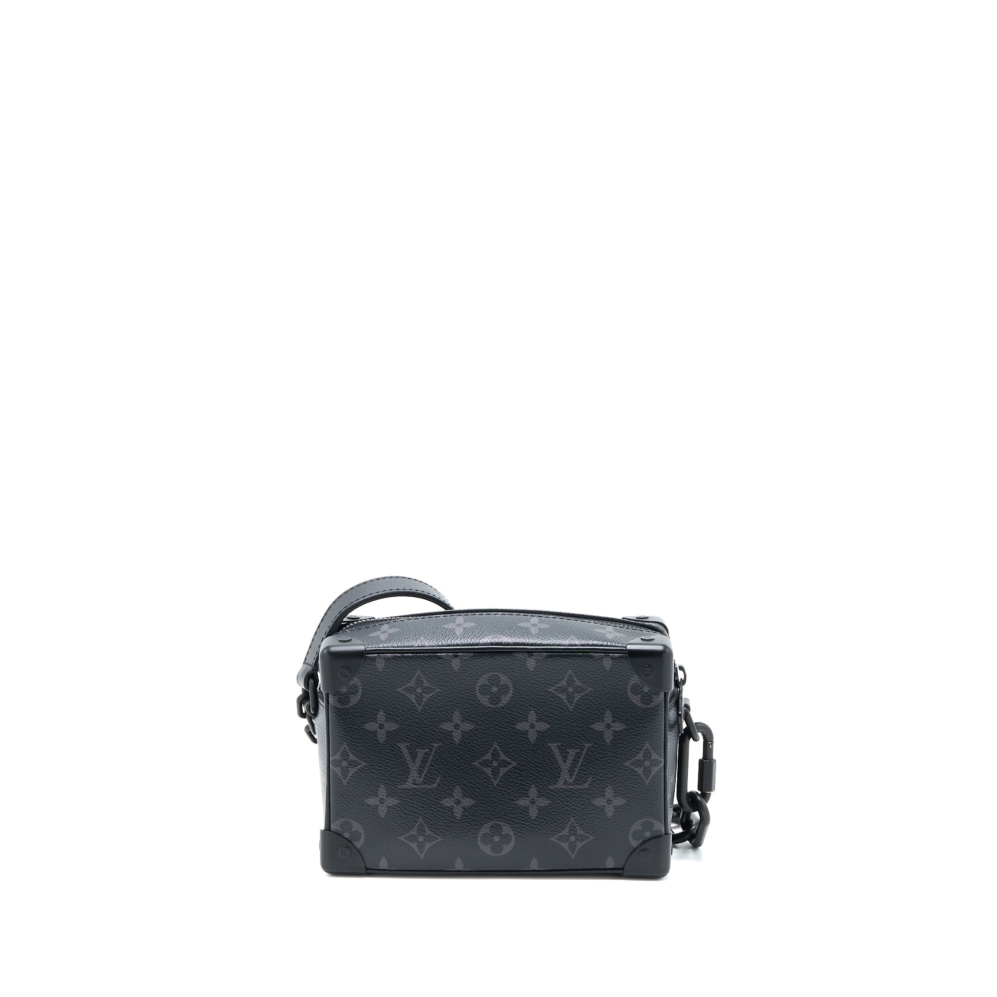 AAA Replica Louis Vuitton LV MINI SOFT TRUNK MONOGRAM ECLIPSE CANVAS MATTE-BLACK HARDWARE