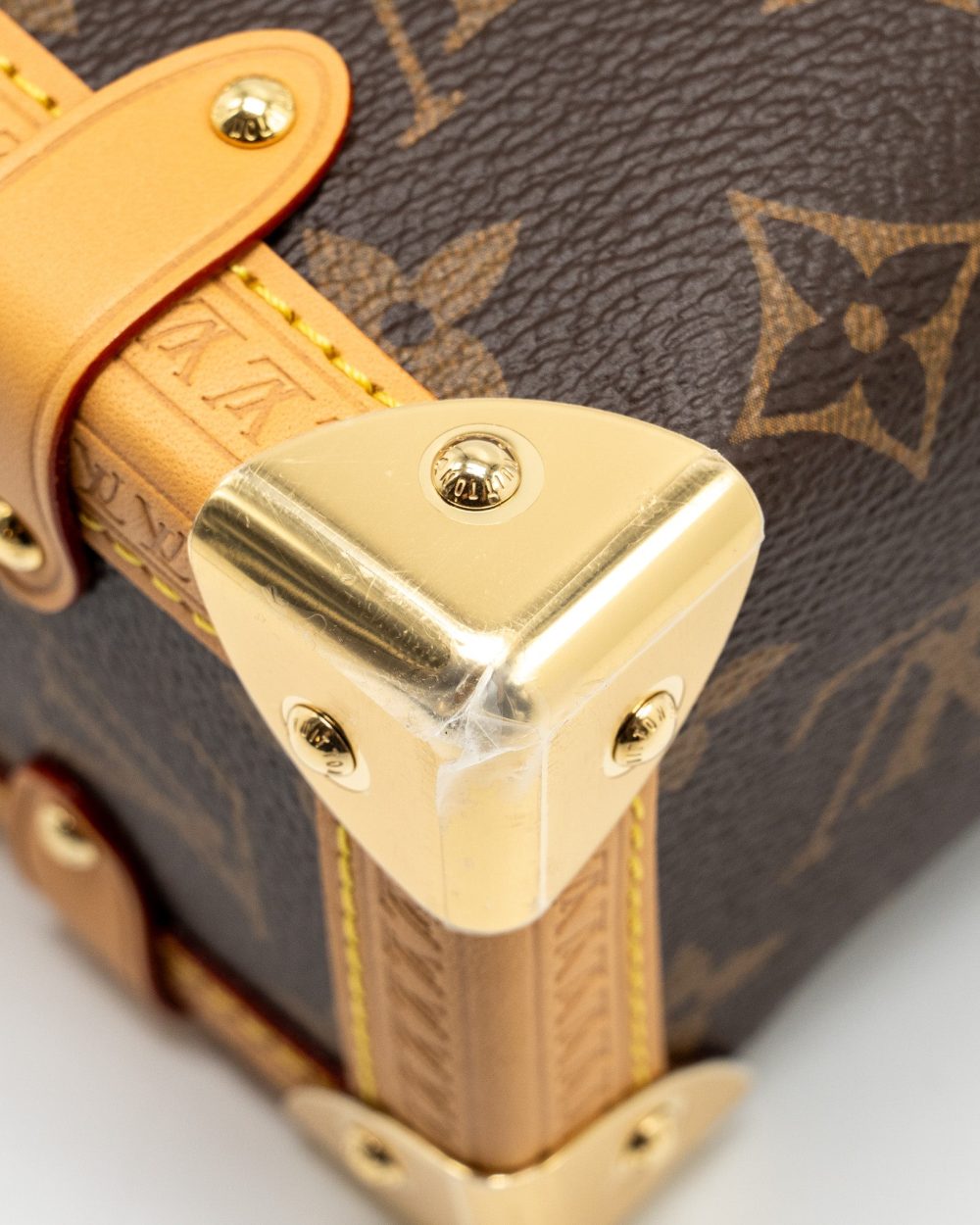 AAA Replica Louis Vuitton LV SIDE TRUNK MM MONOGRAM CANVAS GHW